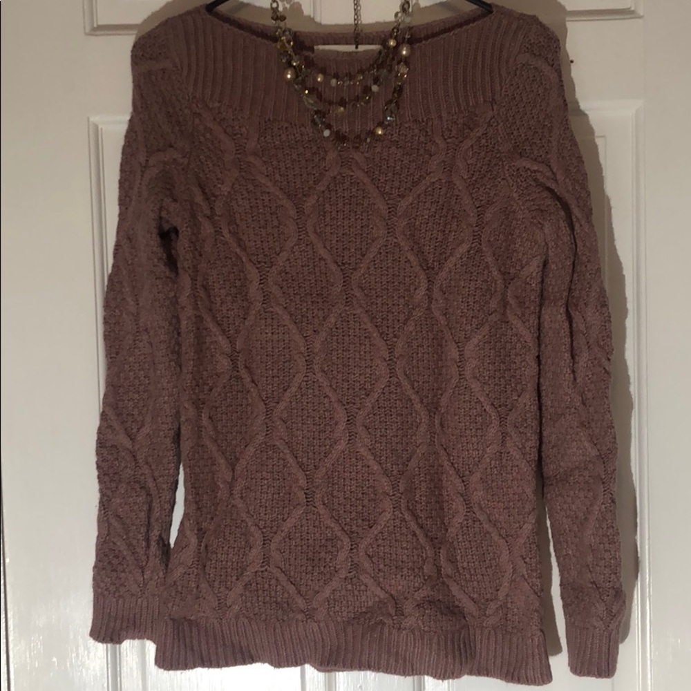 • GUC • Loft Wool Sweater, Mauve • Sz. S